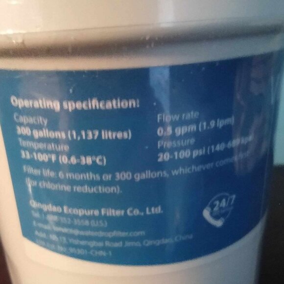 Lot of 2 Waterdrop Refrigerator Water Filter WD-F13 New Sealed! - Picture 3 of 4